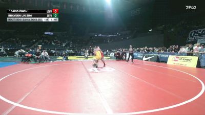 2A/1A Boys 285 1st Place Match - David Finch, Lowell Boys vs Brayden Lucero, Gervais Boys