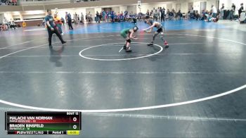 70 lbs Finals (8 Team) - Braden Binsfeld, Paynesville vs Malachi Van Norman, Maple River/USC