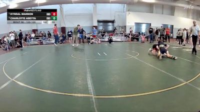 100-106 lbs Semifinal - Kyndal Mannon, Norton Wrestling Group vs Charlotte Abeyta, Braddock Wrestling Club