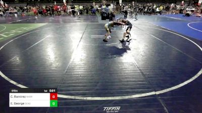 91 lbs Semifinal - Christian Ramirez, Shore Thing vs Edward George, Seagull Wrestling Club