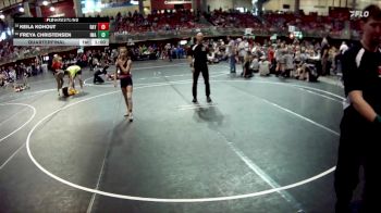 95 lbs Quarterfinal - Freya Christensen, IronHawk Wrestling Academy vs Keila Kohout, York Wrestling Club