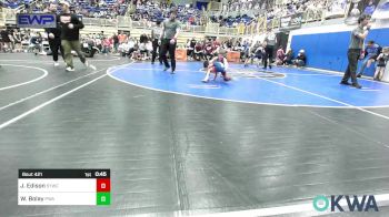 52 lbs Quarterfinal - Jagger Edison, Saints Youth Wrestling Club vs Winston Bolay, Perry Wrestling Academy