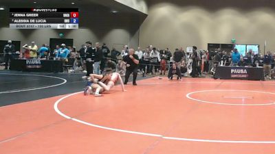 100 lbs 1st Place Match - Jenna Greer, Bad Karma vs Alessia De Lucia, Rednose Wrestling School
