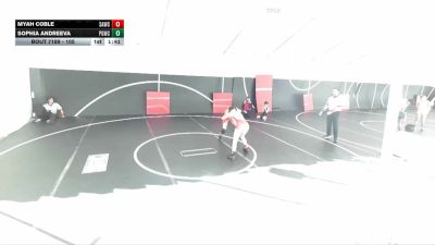 105 lbs Quarterfinal - Sophia Andreeva, Petersons Grapplers Wrestling Club vs Myah Coble, Santa Ana Wrestling Club