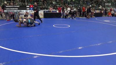 140 lbs 3rd Place Match - Meredith Kaump, Big Game Wrestling Club vs Lexa Rozevink, CIWC