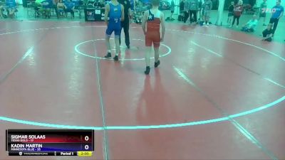 136 lbs Semis & 1st Wrestleback (8 Team) - Sigmar Solaas, Texas Gold vs Kadin Martin, Minnesota Blue