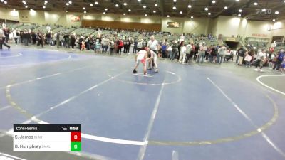 89 lbs Consolation - Sebastian James, Gladiator Wrestling vs Bradly Humphrey, Small Town Grims