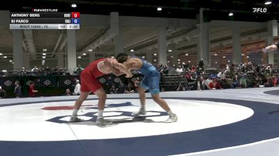 70 lbs Champ. Round 2 - Anthony Berg, Central Coast Regional Training Center vs EJ Parco, California