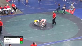 124 lbs 5th Place - Braedon Welsh, Trinity vs Isaac Lacinski, Burrell