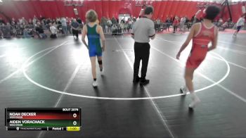 120 lbs Cons. Round 1 - Aiden Vorachack, Wisconsin vs Noah Decker, Wisconsin