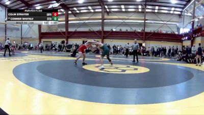 126 lbs Champ. Round 1 - Colin Strayer, Crown Point vs Conner Whitely, St Edward