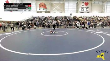 47 lbs Champ. Round 1 - Zaidyn Stewart, Club Not Listed vs Lucas Rotthoff, Purple Eagles Wrestling Academy
