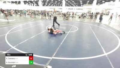 78 lbs Consolation - Xavier Casiano, Riverside Rascals vs Ava Guymon, Carlsbad Combat WC