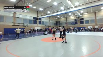 130lbs Cons. Round 4 - Lexi Magnusson-Gossler, Tumwater (Girls) vs Jaeda Lozano, Hillsboro (Girls)