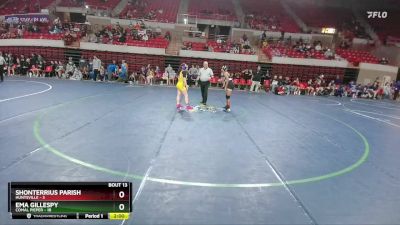 132 lbs Quarters & 1st Wb (16 Team) - Ema Gillespy, Comal Pieper vs Shonterrius Parish, Huntsville