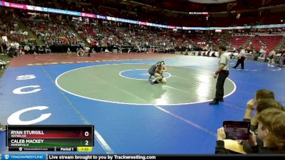 D3-157 lbs Champ. Round 1 - Caleb Mackey, Pardeeville vs Ryan Sturgill, Waterloo