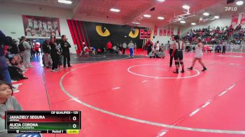 125 lbs Champ. Round 2 - Alicia Corona, Valencia Placentia vs Jahaziely Segura, Artesia