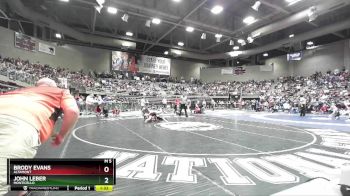 1A 120 lbs Semifinal - John Leber, Monticello vs Brody Evans, Altamont