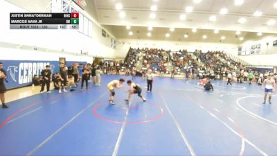 165 lbs Champ. Round 3 - Marcos Nava Jr, Barstow Wrestling vs Justin Shnayderman, Beverly Hills High School