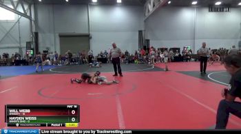 84 lbs Round 3 (6 Team) - Hayden Weiss, Bandits Ohio vs Will Webb, Dynasty
