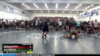 170 lbs Champ. Round 1 - Elias Beniflah, Mira Costa High School vs Adrian Saavedra, Santa Monica Hs