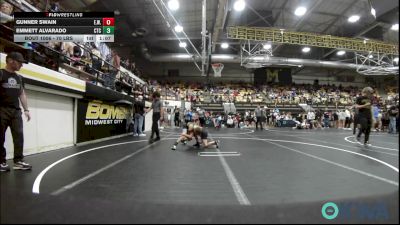 70 lbs Quarterfinal - Gunner Swain, Elgin Wrestling vs Emmett Alvarado, Comanche Takedown Club