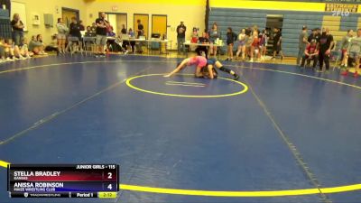 115 lbs Round 4 - Stella Bradley, Kansas vs Anissa Robinson, Maize Wrestling Club