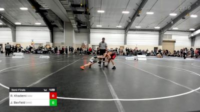 85 lbs Semifinal - Reza Khademi, Daniel Cormier Wrestling Club vs Jonathan Bexfield, Sanderson Wrestling Academy