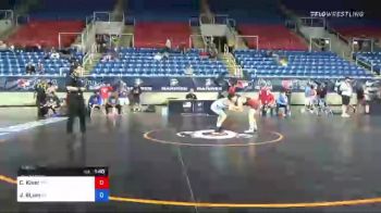 106 lbs Consi Of 8 #1 - Christopher Kiser, Oklahoma vs Jackson BLum, Michigan