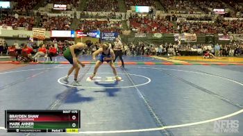 AA - 170 lbs Quarterfinal - Mark Ahner, Glacier (Kalispell) vs Brayden Shaw, Gallatin (Bozeman)