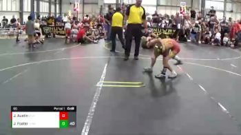 65 lbs Round 4 (6 Team) - Jett Foster, The Funky Singlets Yellow vs Jon Luke Austin, Steel Valley Pscychos