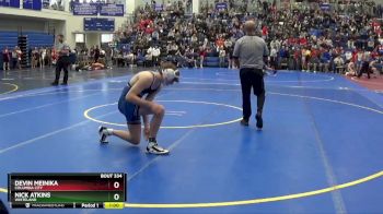 138 lbs Cons. Round 2 - Nick Atkins, Whiteland vs Devin Meinika, Columbia City