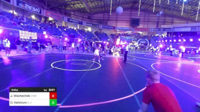 94 lbs Consolation - Jamii Washechek, Cobbler Kids Wrestling vs Onesty Ketchum, El Paso Wildcats WC