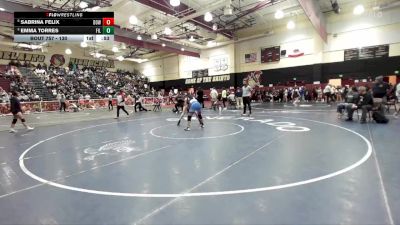 130 lbs 3rd Place Match - Emma Torres, Fillmore vs Sabrina Felix, Downey