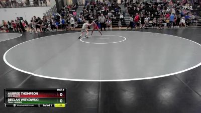 85 lbs Semifinal - Aubree Thompson, King Select vs Declan Witkowski, Team Hammer