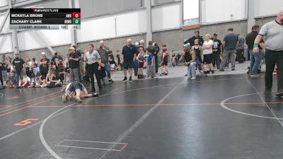 91.8-96.2 lbs Champ. Round 1 - Zachary Clark, Damaged Ear Wrestling Club vs Mckayla Brons, Asylum Wrestling Club