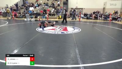 120 lbs Cons. Round 2 - Kamden Jones, Stillwater Area Wrestling vs Dominic Ortiz-Lyons, Pinnacle Wrestling