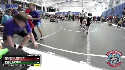 52 lbs Placement (4 Team) - Preston Brammer, Slyfox Silver vs Weston Olvera, Untouchables Purple