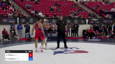 57 kg Rnd Of 32 - Vincent Kilkeary, Ohio Regional Training Center vs Max Gallagher, Pennsylvania RTC