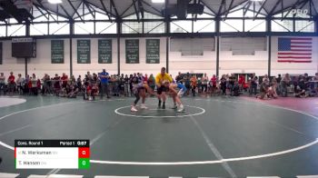 116-120 lbs Cons. Round 1 - Nathan Werksman, Red Raiders Wrestling Team vs Tanner Hansen, Johnsburg Area Wrestling