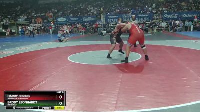 D 2 285 lbs Champ. Round 2 - Brody Leonhardt, Parkway vs Harry Spring, Archbishop Rummel