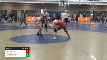 Consolation - Derek Brown, Clarion-Unattached vs Chase Archangelo, Cleveland State