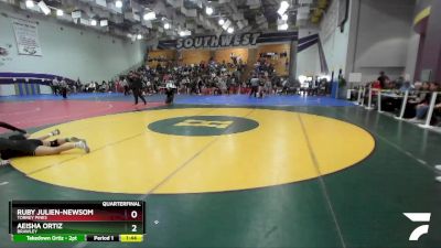 125 Girls Quarterfinal - Ruby Julien-Newsom, Torrey Pines vs Aeisha Ortiz, Brawley