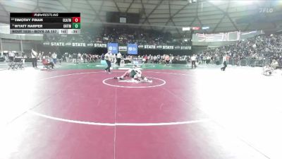 Boys 3A 157 lbs 7th Place Match - Timothy Finan, Eastside Catholic vs Wyatt Harper, Central Kitsap