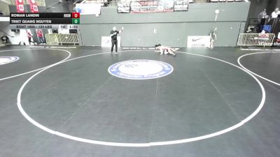 120 lbs Champ. Rd Of 32 - TRIET QUANG NGUYEN vs Roman Landin, Roosevelt High School Wrestling