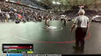 1A 138 lbs Semifinal - Jake Anderson, Mount Baker vs Horacio Godinez, Toppenish