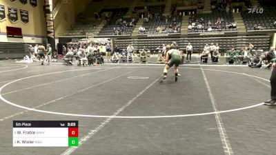 197 lbs 5th Place - Wolfgang Frable, Army vs Kael Wisler, Michigan State