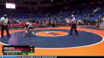 140 lbs Semifinal - Sara Meyer, Ottawa (Twp.) vs Savannah Hamilton, El Paso (E.P.-Gridley)