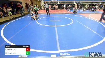 46 lbs Consolation - Kaysen Peters, Dark Cloud Wrestling Club vs Madden Moore, Cleveland Tigers Wrestling