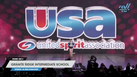 Granite Ridge Intermediate School - Jr. High Song/Pom [2023 Jr. High Song/Pom Day 3] 2023 USA Spirit & Junior Nationals/Collegiate Championships